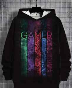 Sweat à capuche pour homme de qualité supérieure, ultra confortable, 100% coton, broderie perlée, teinture unie, impression numérique personnalisée - Product Image 4