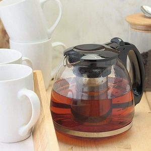 Teiera in vetro 11x10 cm con coperchio infusore e filtro rimovibile da 700 ml di capacità per infusore tè in vetro teiera - Product Image 3