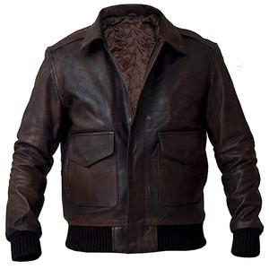 Blouson de moto coupe-vent personnalisé pour homme en cuir véritable, blouson de motard bomber avec style streetwear, vestes en cuir personnalisées - Product Image 1