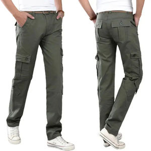 Pantalon cargo personnalisé direct usine pour hommes 100% coton multi-poches pantalon cargo style streetwear OEM - Product Image 6