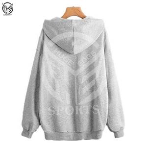 Manteau d'hiver personnalisé pour femmes avec capuche à fermeture éclair surdimensionnée 60% coton 40% polyester Nouveau style disponible en plusieurs couleurs - Product Image 2