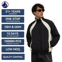 Vestes décontractées pour hommes, coupe-vent, respirantes, 100% fibre de polyamide, broderie, appliqué, patchwork, vente en gros, veste chaude pour hommes