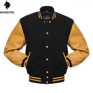 Veste universitaire en laine décontractée pour hommes, col montant, capuche de haute qualité, légère, confortable, style lettre, service OEM - Product Image 4