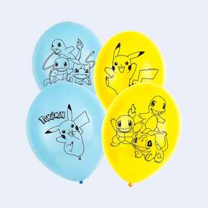 Palloncini in lattice Pokemon 27,5 cm 6 pezzi Decorazioni per feste - Product Image 1