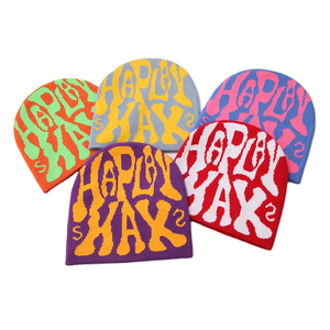 Gorros de punto de invierno personalizados con logotipo impreso, gorros de punto con logotipo completo, gorros de calavera de invierno, gorros para hombre, venta al por mayor, alta calidad - Product Image 3