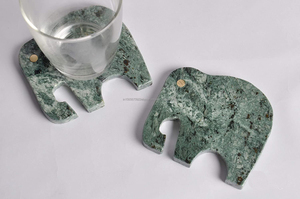 Meilleure vente sous-verres de luxe modernes écologiques en marbre vert personnalisés pour les cadeaux Fournisseur de l'exportateur indien pour l'utilisation de tapis - Product Image 2
