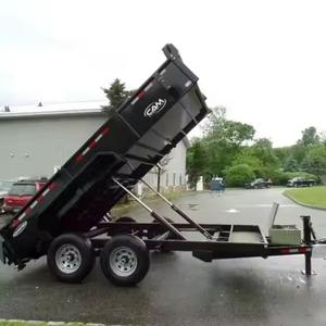 Remolque de Volteo Negro de 6x10, Laterales Altos de 48 Pulgadas, Cubierto, con 4 Ruedas, Capacidad de 3-10 Toneladas para Uso Agrícola - Product Image 5