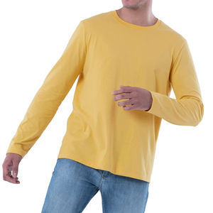 Camisetas de Manga Larga para Hombre, Logotipo Personalizado Impreso, 100% Algodón, Corte Regular, Transpirable y Ecológico - Product Image 4