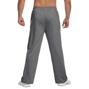 High Quality Comfortable <b>Men</b> Casual <b>Trousers</b> Solid Color Mid Elastic Closure Pakistan Made Canvas Straight Eco-Friendly - Product Image 5