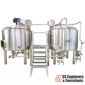 SS ENGINEERS CONSULTANTS Equipo de Elaboración de Cerveza Industrial Totalmente Automático de 400L, Maquinaria con Bomba de Engranajes Motorizada, Gran Escala 2000kg, 1 Año de Garantía - Product Image 2