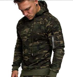 Sudadera con Capucha de Forro Polar Tejido para Hombre, Diseño Táctico, Logotipo e Impresión Personalizados - Product Image 6