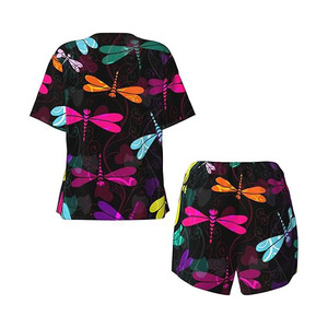 เสื้อออกกำลังกายแบบสั้นของผู้หญิงเสื้อออกกำลังกายน้ำหนักเบาทำจากวัสดุคุณภาพดีสวมใส่ง่าย - Product Image 2