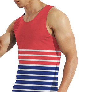 Camiseta sin mangas para hombre 100% algodón cómodo transpirable sublimación de Color personalizado mejor Material precio razonable gran oferta Top de punto - Product Image 5