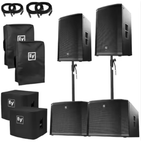 Tout nouveau caisson de basses alimenté ETX18SP 1800W PA avec éclairage LED RVB - Product Image 1