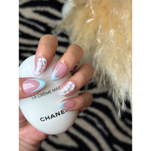 Marble Sky Press on Nail Design élégant et chic Application facile et tenue longue durée - Product Image 4