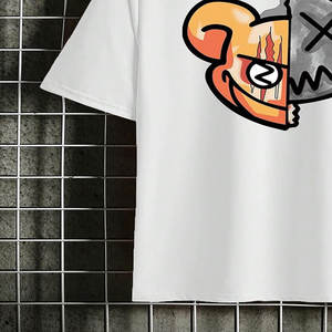 T-shirt personnalisé vierge à manches courtes de haute qualité 100% coton T-shirt de sérigraphie personnalisé pour hommes T-shirt - Product Image 4