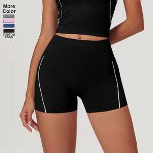 Ropa deportiva para mujer, entrenamiento, correr, deportes, pantalones cortos de motociclista, moda para mujer, cintura alta, Yoga, sudor, gimnasio, pantalones cortos - Product Image 1