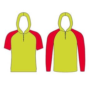 Ensemble chaud de chemise de tir à capuche de basket-ball à manches courtes imprimé par sublimation personnalisée en gros - Product Image 1