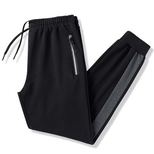 Pantalones deportivos de atletismo personalizados para hombre, ropa activa con estampado de logotipo y bolsillos laterales, pantalones de chándal informales de cintura media de estilo recto - Product Image 3