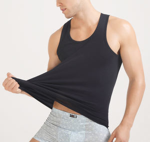 Débardeur de gymnastique pour hommes actifs Stringer sans manches bon marché pour chemise de fitness haut de musculation - Product Image 4