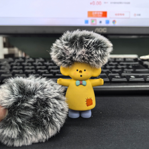 Dongtai bọt biển Micro lông kính chắn gió muff-mic gió Bìa lông Pop lọc như bọt Bìa Tương thích với màu xanh YETI Nano - Product Image 1