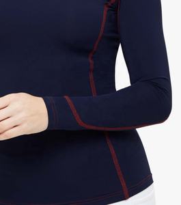 Camisetas ecuestres de manga larga con cremallera para mujer - Product Image 2