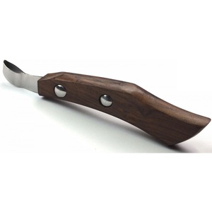 Cuchillo de pezuña de bucle grande Mango de madera Garras de caballo Cuchillos Instrumentos veterinarios equinos para el aseo de animales por herramientas humanas - Product Image 3