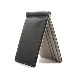 Yüksek talep üzerine saffiano baskı deri erkek not klip cüzdan beyler klip cüzdan ve çanta uygun fiyata