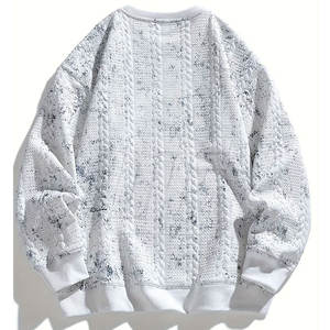 Sweatshirts élégants pour hommes Sweatshirts en coton mélangé surdimensionnés Streetwear Fashion Warm Winter Pullover Sweatshirts - Product Image 2