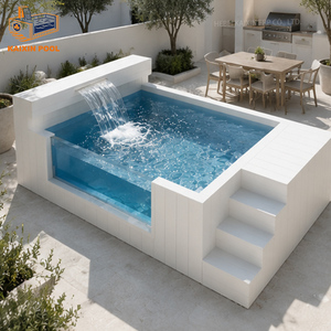 Piscines Hors Sol en Fibre de Verre pour Conteneurs Maritimes d'Extérieur Maison Piscine Conteneur en Fibre de Verre de 20 et 40 Pieds avec Fenêtre - Product Image 6