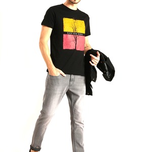 T-shirts graphiques de luxe et haut de gamme pour hommes, 100 % coton tricoté, style urbain, couleurs et logo personnalisables, coupe classique - Product Image 6