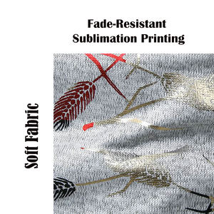 Camiseta Personalizada para Hombre con Cuello en V Gris |   Camiseta con estampado gráfico de ramas florales abstractas |   Ropa Deportiva Sublimada al por Mayor - Product Image 4