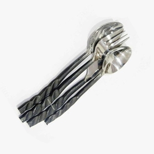 Bonitos cubiertos de oro rosa reutilizables, juego de cubiertos de Metal, Material de acero inoxidable, cobre pulido para regalos de boda o uso en la cena - Product Image 6