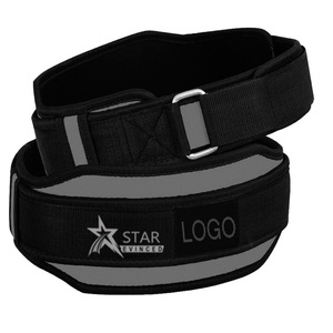 Venta al por mayor de logotipo personalizado de neopreno de nailon para gimnasio, cinturón de levantamiento de pesas, equipo de entrenamiento físico ajustable para levantamiento de pesas a la venta - Product Image 5