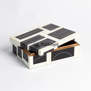 Organisateur de cadeaux élégant fait main Boîtes à bijoux décoratives en os et incrustation de vadrouille par Tradebyd - Product Image 2