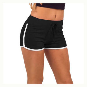 Offre Spéciale du fabricant de vêtements Shorts de survêtement personnalisés pour femmes Leggings moyens décontractés Vêtements d'entraînement de couleur unie avec cordon de serrage - Product Image 5