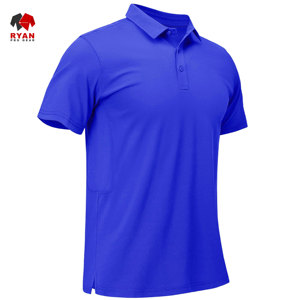 Ryan เสื้อโปโลโปร Gear สำหรับผู้ชายปรับแต่งโลโก้ผ้าระบายอากาศการออกแบบ OEM ตามสั่ง - Product Image 3