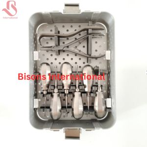 BISONS Vente en gros – Kit d'instruments dentaires vétérinaires certifiés CE Classe II – Élévateurs à poignée standard en acier inoxydable pour chiens - Product Image 2