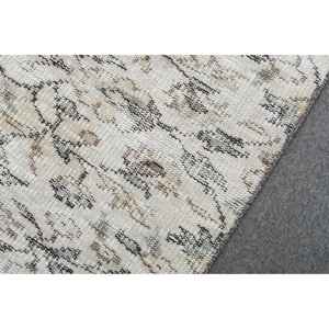 Alfombra Vintage de 3.6x6.4 pies, Alfombra Turca, Alfombra Oriental Blanca de Lana - Product Image 5