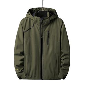 แจ็กเก็ตกันลมสะท้อนแสงทำจากโพลีเอสเตอร์สำหรับผู้ชายเสื้อกันลมกันน้ำย้อนยุคแนววินเทจแจ็คเก็ตกีฬากลางแจ้งขนาดพิเศษสำหรับผู้ชาย - Product Image 3