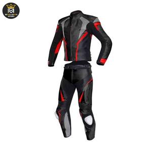 ชุดแข่งรถแบบยูนิเซ็กซ์ ทนทานต่อการสึกหรอ กันลม กันกระแทก ชุดกีฬาไซส์ใหญ่ ชุดหนังสำหรับขี่มอเตอร์ไซค์/รถแข่ง สำหรับฤดูร้อน/ฤดูหนาว - Product Image 1