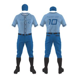 Wholesale Men Baseball Uniforms Custom Logo Team Jersey And <b>Pants</b> Breathable <b>Mesh</b> Fabric Sportswear Factory 2025 - Product Image 1