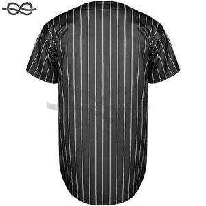 High Quality Sublimation Printing Free Design Best Selling Unisex Short Sleeve Button Baseball Jersey Breathable Plus Size - Product Image 3