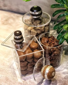 Boîte-cadeau décorative en acrylique transparent avec nacre rayonnante Style arabe unique fait à la main pour les cadeaux de mariage d'événement de luxe - Product Image 2