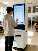 Kiosque d'impression et de numérisation de documents A4 en libre-service avec écran tactile pour hôpitaux, administrations et universités