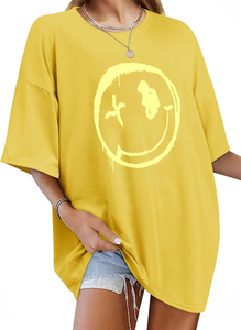 เสื้อยืดวินเทจโอเวอร์ไซส์สำหรับผู้หญิงลายกราฟิกขนาดใหญ่พิเศษเสื้อยืดลำลองทันสมัยฤดูร้อน - Product Image 3