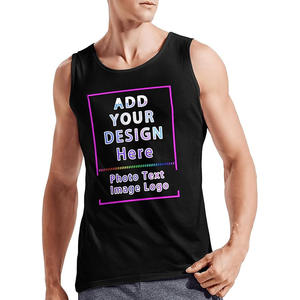 Camiseta sin mangas con estampado gráfico de letras para hombre de talla grande 2025, camisetas sin mangas deportivas transpirables para hombres grandes y altos - Product Image 1