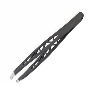 Pinzas para Cejas de Venta Caliente, Diseño Perforado Único, Pinzas para Cejas con Agarre, Pinzas de Acero Inoxidable con Punta Suave, Pinzas para Manicura - Product Image 3