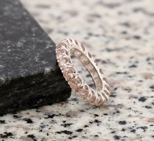 Anillo de Compromiso de Plata de Ley 925 con Morganita Clásica y Circonita Cúbica para Mujer, para Bodas y Fiestas - Product Image 3