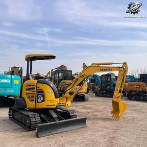 Mini-excavatrice sur chenilles Komatsu PC35MR d'occasion, 3,5 tonnes, godet de 0,1 m³, marque japonaise d'origine, faible nombre d'heures, certifiée CE - Product Image 2